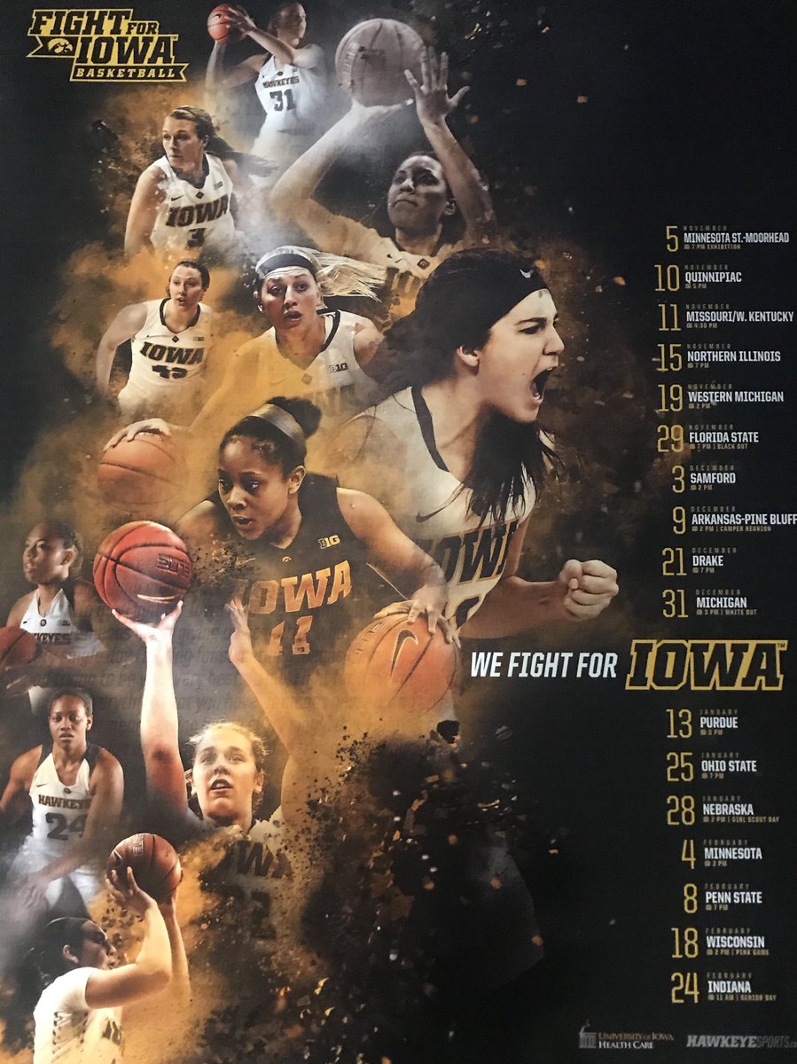 IowaWBB's tweet photo. 🚨BREAKING🚨 Posters are in! Stop by Carver-Hawkeye Arena to get yours today! #Hawkeyes #FightForIowa https://t.co/KpUkhzzM6m