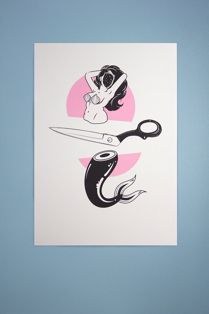 belfastdesignwk's tweet photo. This boo!-tiful print along with others will be available at #25PopUp at #BDW17 - illustration by @HausEight (bad pun < great art) https://t.co/w2Y966LmHU