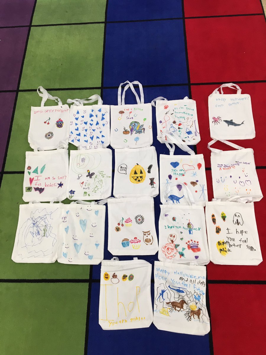 EdcampNS17's tweet photo. I love a class party that does something for others. Ss made bags to stuff with goodies for children in the hospital! #kip109 #engage109 https://t.co/JJ5SYPBA49