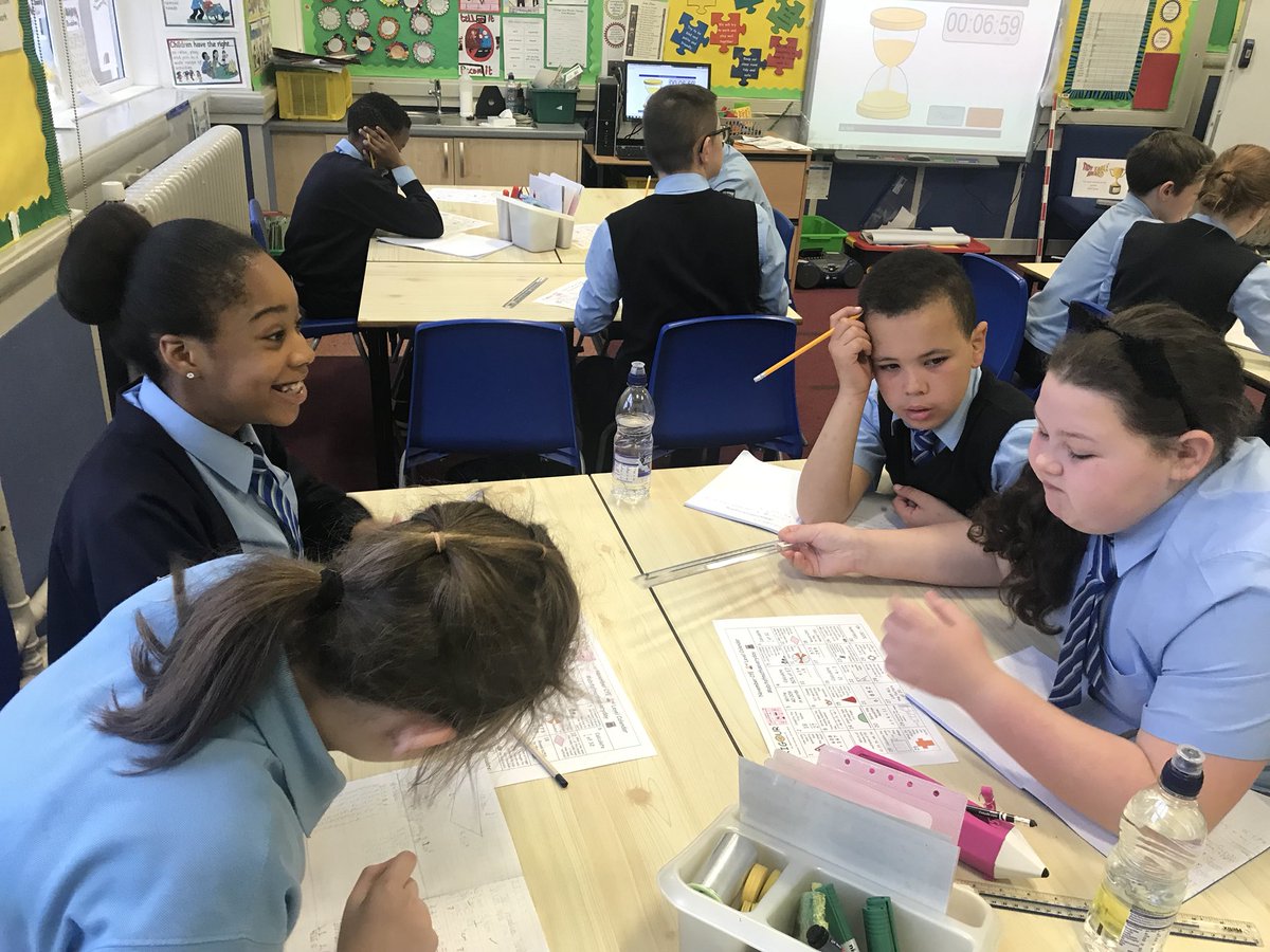 SaintRochsPS's tweet photo. P7 working hard doing #abitofmathseveryday and Daily Rigour Maths. @MissAbs10 heard great maths partner talk! #thinkingfaces #numeracy https://t.co/bJpz6MKhy7