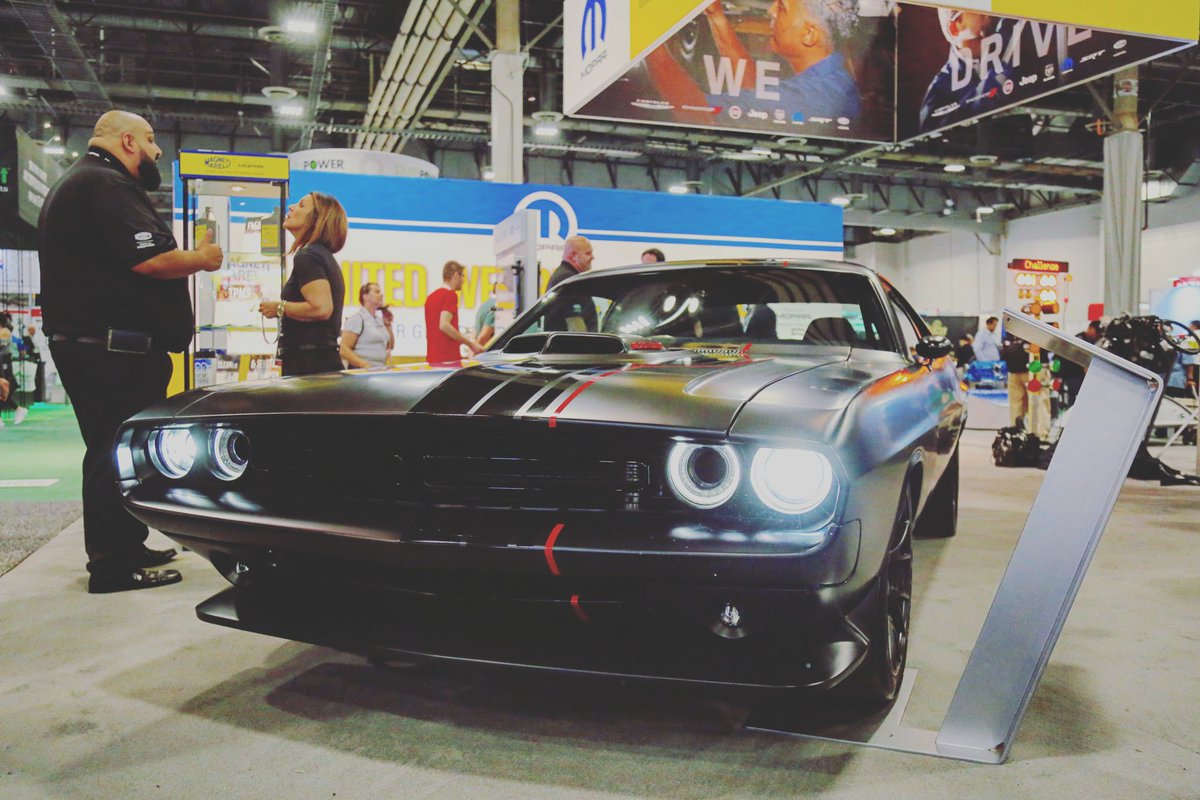 PartsTech's tweet photo. @Dodge #shakedownchallenger #concept looks straight out of the muscle car era and we love it! @AAPEXShow https://t.co/g9jWzHQ6f8