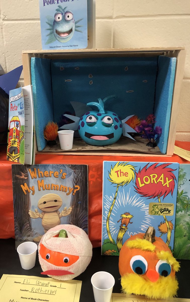 jholmgreen's tweet photo. Created by our BRILLiant readers! #characterpumpkin #brillissweet @BrillLibrarian @BrillKISD https://t.co/8WwI20ohDx