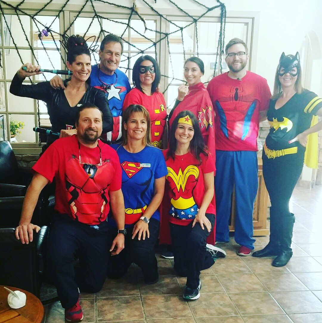 LarryFrugoliDMD's tweet photo. Squad goals! ⚡️💥 #superheros #cavityfighters #happyhalloween #caughlincrossingdentistry #drsfrugoli #smilesquad #renonevada https://t.co/wSfA3nToGq