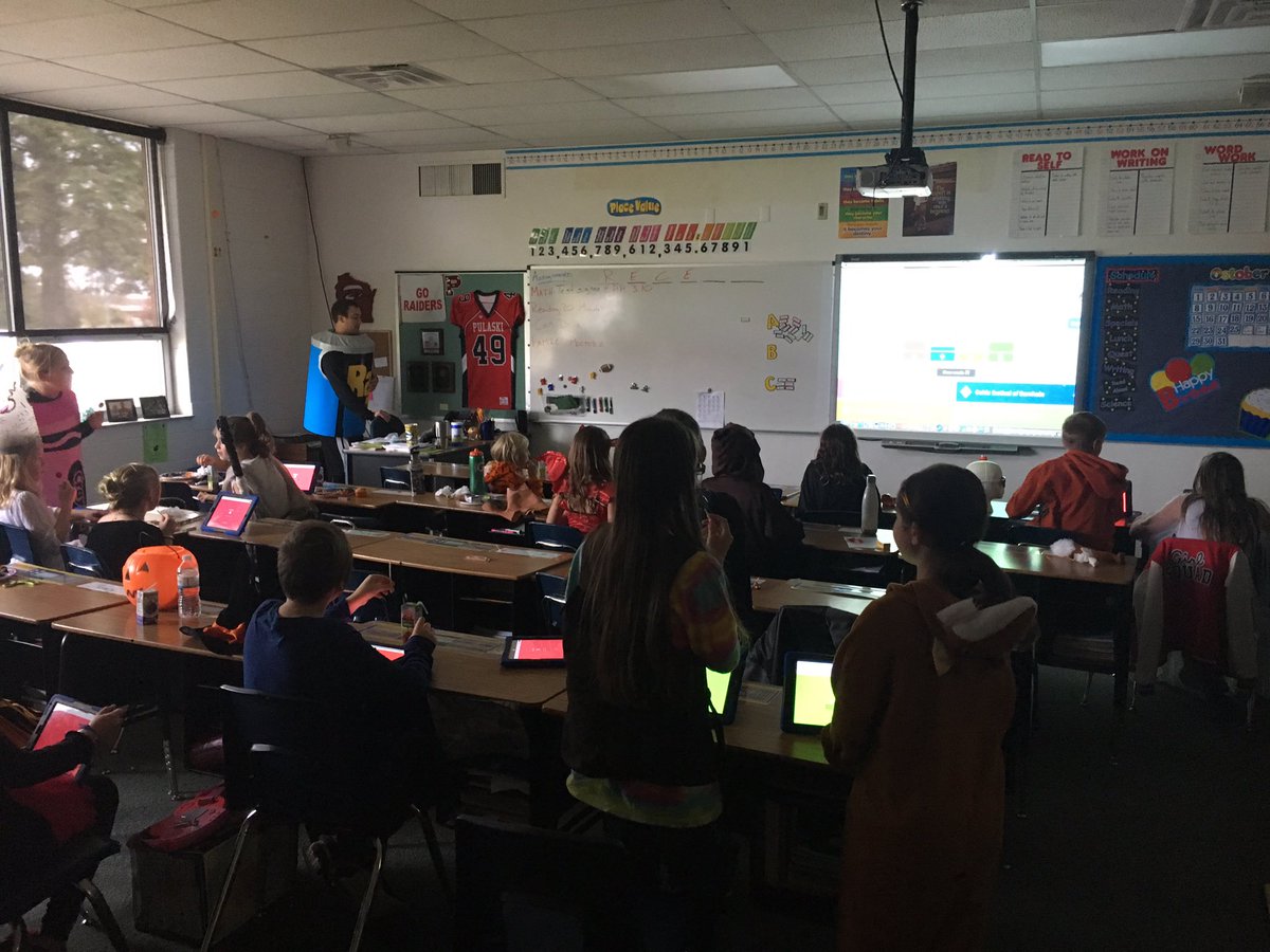Halloween Kahoot in Mr. Dunford's room! #raiderstrong