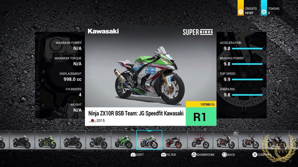 Leon's / Speedfit Kawasaki on PS4 game Ride 2