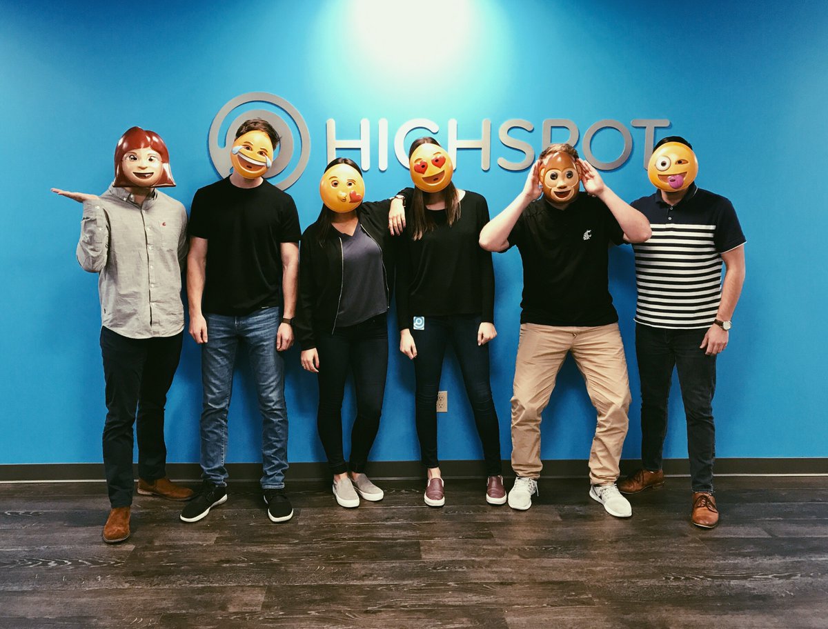 alison_highspot's tweet photo. Happy Halloween from your favorite @Highspot emojis: 💁🏽😂😘😍🙉😜! Tweet me your favorite emoji below! #Halloween17 https://t.co/XCKhhqVbDL