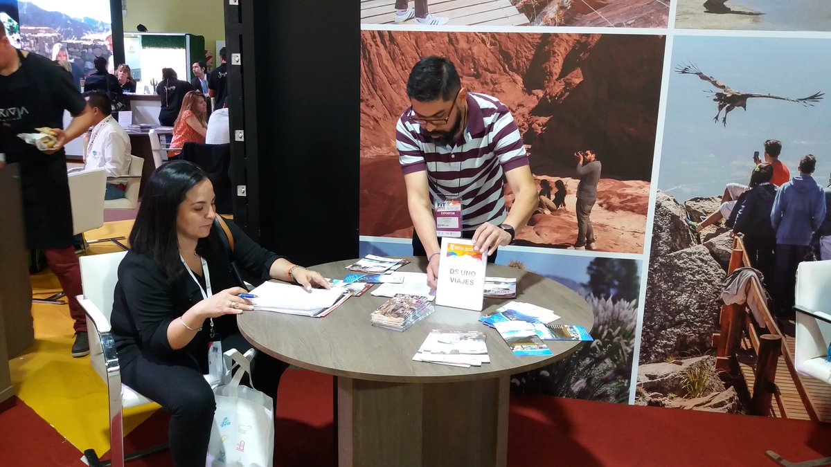 AAAVYTLar's tweet photo. Continúan las Rondas de Negocios de nuestras Agencias Socias en el stand #LaRioja #FIT2017 @feriadeturismo @FAEVYT @SecTurLaRioja https://t.co/maubFNFBMe