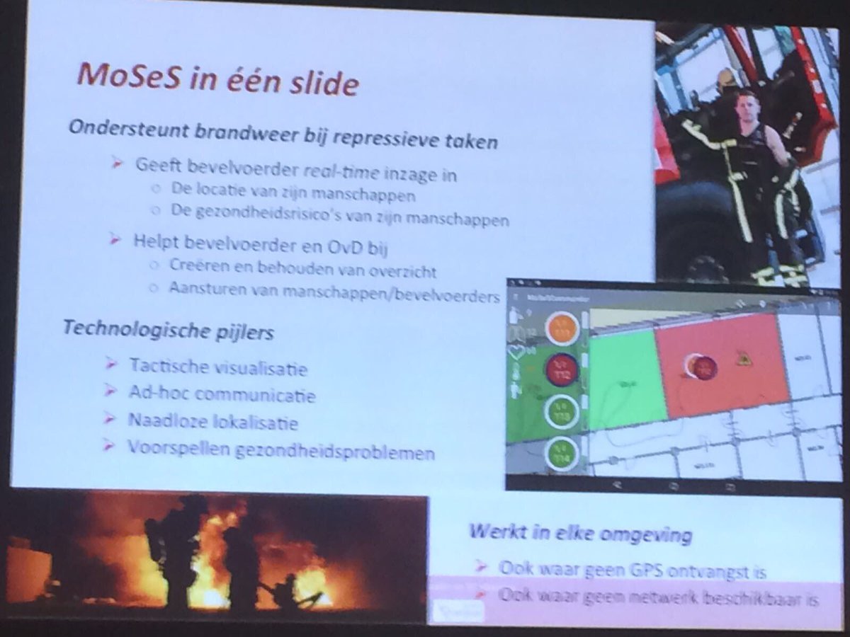 StephanWevers's tweet photo. Veel belangstelling voor prototype 'indoor' monitoren van first responders #brandweer. Prachtige innovatie  samen met @Saxion, @thalesgroup https://t.co/xzz70COD9J