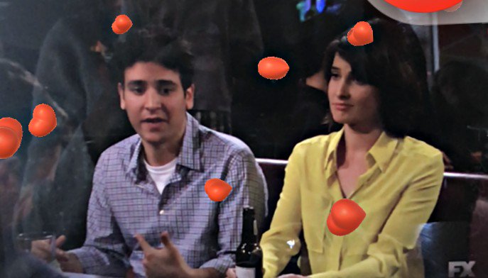 Not huge believers in the yellow☔️ #tedandrobin #HIMYM ❤️❤️❤️❤️