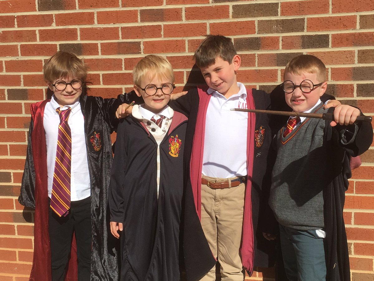 Today I saw the sweetest group of Harry Potter's! #bookcharacterday <a href="/HawksNestSTEAM/">Hawks Nest STEAM</a> 📚