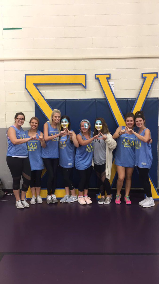 lil_wallis's tweet photo. @trideltasfasu loves supporting @SFASigmaChi so excited for bubble  soccer!! ⚽️💙💛 #derbydays2017 https://t.co/8iLIGs8S7i
