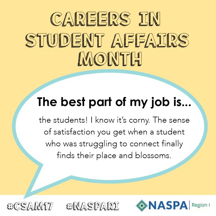 NASPA_R1's tweet photo. Oh, the students - the reason we do what we do! #CSAM17 https://t.co/YRXD76xUlf