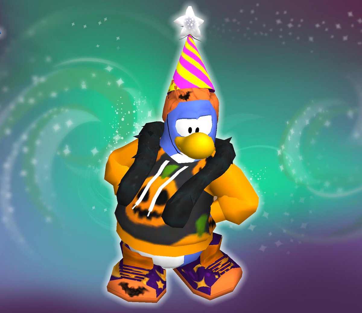 Roxi10161CP's tweet photo. Joyeux Halloween ! 🐧🎃 #ClubPenguinIsland @ClubPenguin #HappyHalloween https://t.co/PgjdkEyUkP