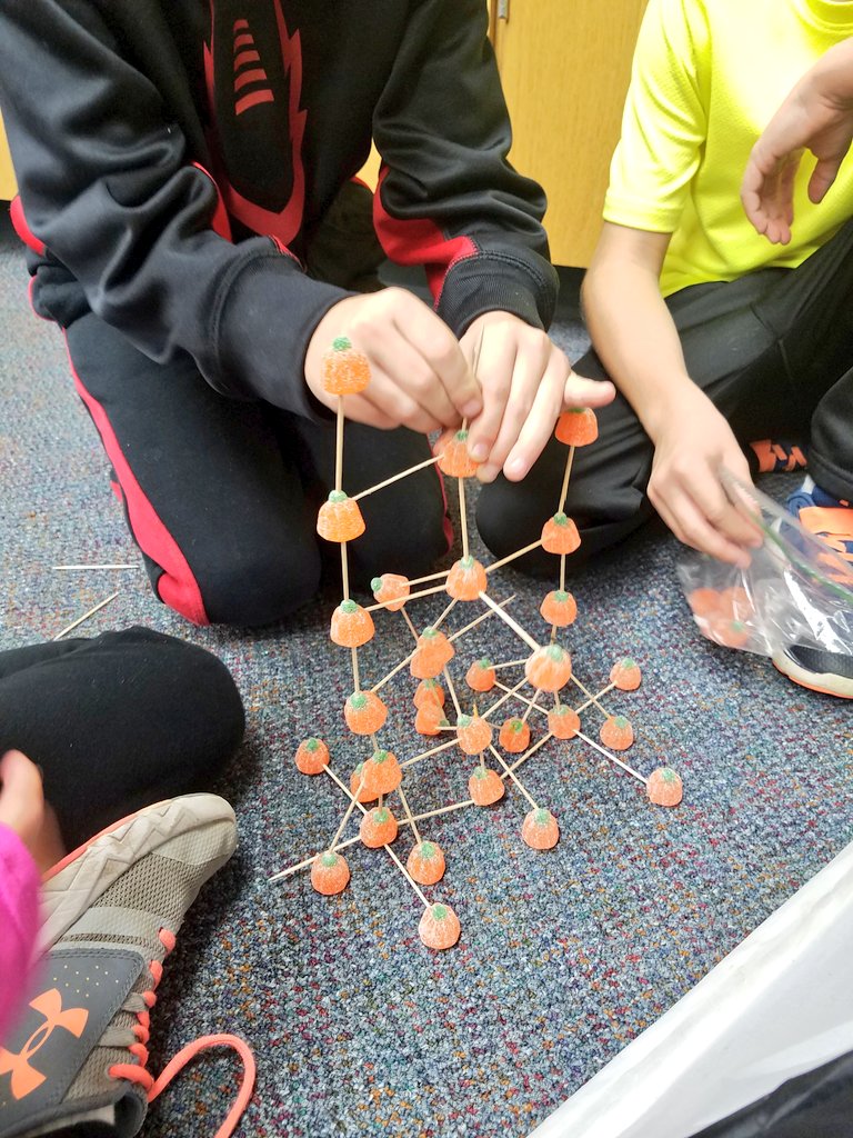 Hansen2ndGrade's tweet photo. Who says Halloween isn't educational? Building pumpkin towers today! Who can make the tallest structure? #STEMapproved #FUN https://t.co/8FPHsqF8NH