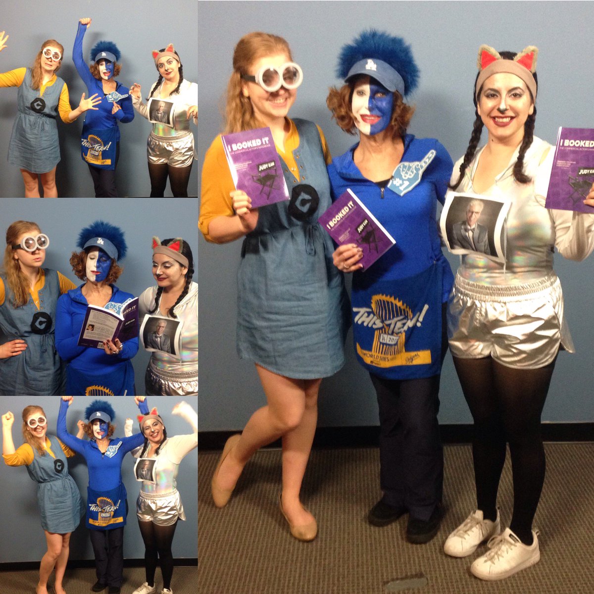 KeepItRealActin's tweet photo. Of course this is how they booked #DespicableMe #TheGoodPlace & #TheWorldSeries! #IBookedIt #Halloween #KIRAWinning https://t.co/mz9vC7ZXXY