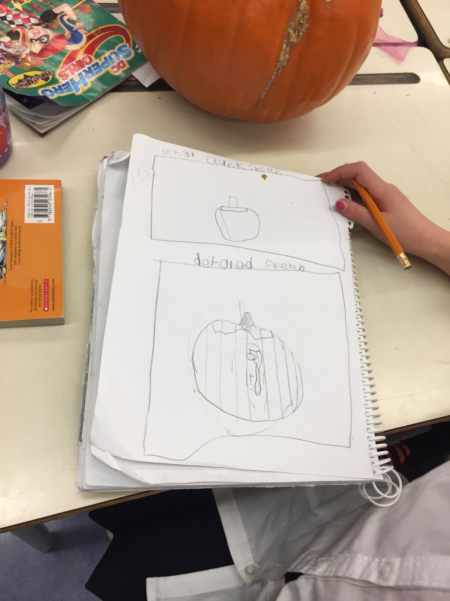 MrsCarmichael32's tweet photo. We are discussing the differences between quick and detailed sketches! #HaysboroLovesLearning #littleartists https://t.co/KRPftiTZhB