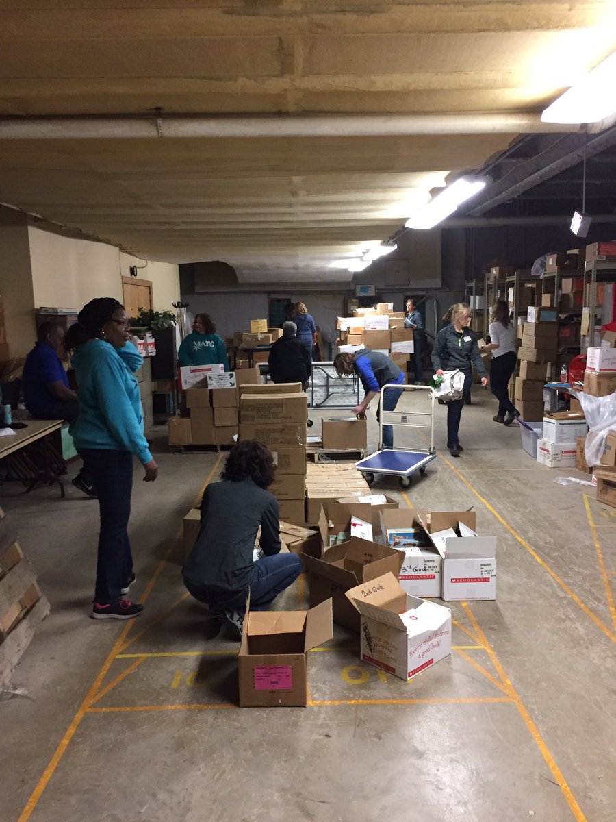 Met a great group of <a href="/DiscoverMATC/">DiscoverMATC</a> colleagues while volunteering at Glen Hills Middle School. <a href="/COAYFC/">COA Youth & Family</a> #MATCDay #WorkoutComplete #GoodTimes