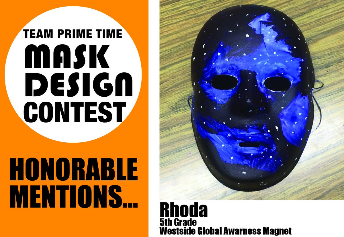 TeamPrimeTimeLA's tweet photo. Congrats to the TPT Mask Making Designer: Sierra, 6th Grade Palms MS
#HappyHalloween #HalloweenMasks #CreativeMasks #Art4Kids
@BTBLA @LA_USD https://t.co/HpMNdBBkIG