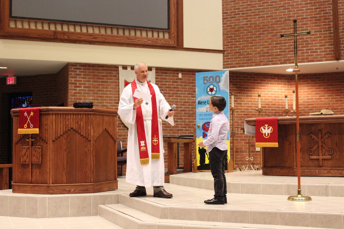 StPeterMacomb's tweet photo. Our students learned that "you can't make a deal with God" in our special Reformation Celebration chapel service this morning https://t.co/26hj7i0YR5
