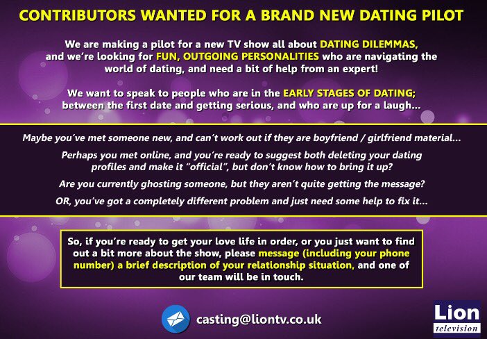 Got a dating dilemma?  Is your status “COMPLICATED”?  Or do you just need help working out if they are “The One”? Get in touch #datingadvice