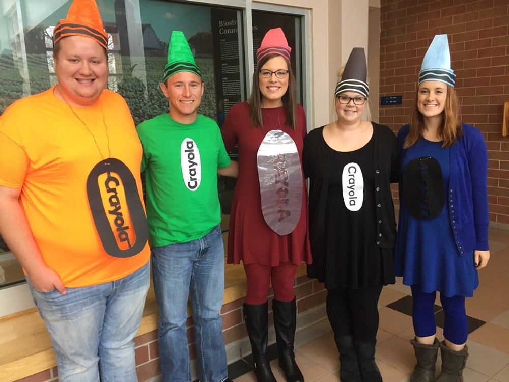 kevinsmithsd's tweet photo. The winner of the best team costume. Thanks @jaimesichmeller for organizing this. #eled330 #chasingeinstein https://t.co/OFJ8I7lMRn