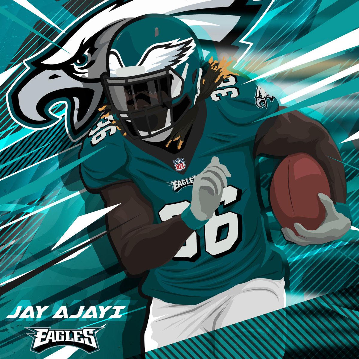NFLUKIRE's tweet photo. 🚂🦅🇬🇧

The newest member of the @Eagles - @JayTrain23!
#JayTrain https://t.co/4viPfVWwHr