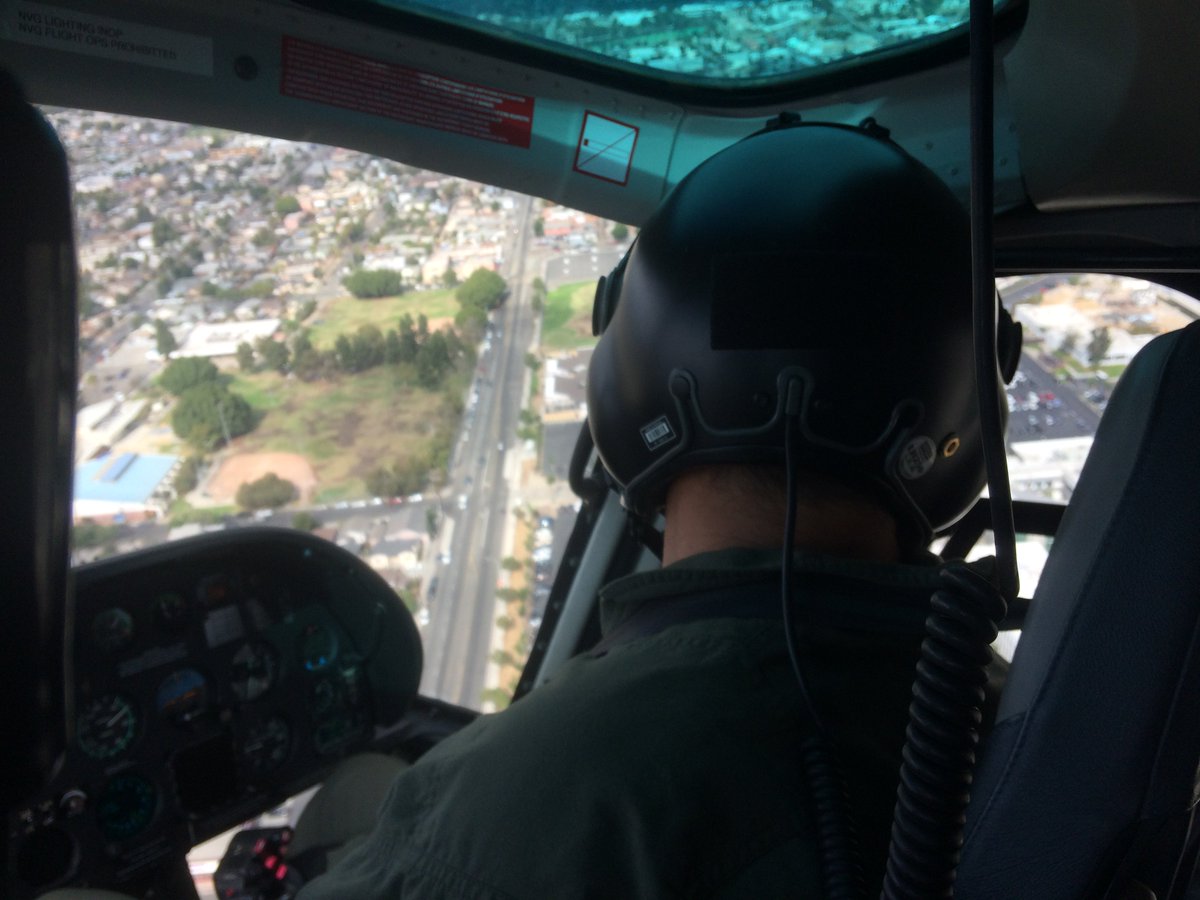 LBCCPolice's tweet photo. @LBPD Fox crew checking out new @LBCityCollege roof letters to aid PD &amp; FD 1st responders on campus. Great safety investment. Thanks! #LBPD https://t.co/626M4AwCXW