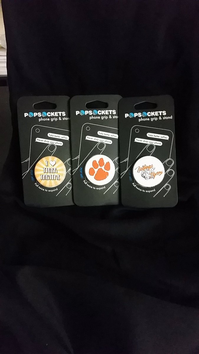 TigerTheatreHHS's tweet photo. Come see The Stinky Cheese Man this Friday, Saturday, or Sunday and pick up one of these custom pop sockets at the bake sale table! https://t.co/LzYtPGc04F