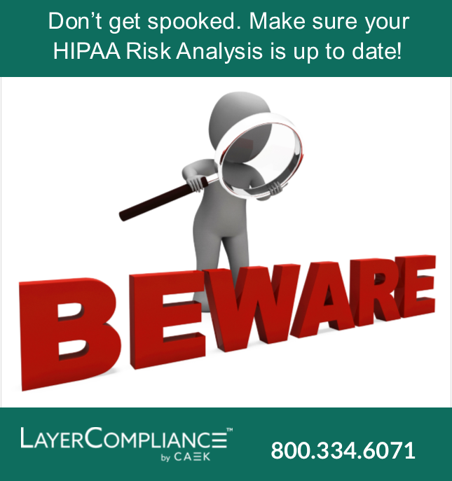 LayerCompliance's tweet photo. Don't get caught unaware! Be sure your #HIPAA #RiskAnalysis is up-to-date! Don't have one? Contact us! https://t.co/dNWX6DG1UK https://t.co/1Nn5JkNPnt
