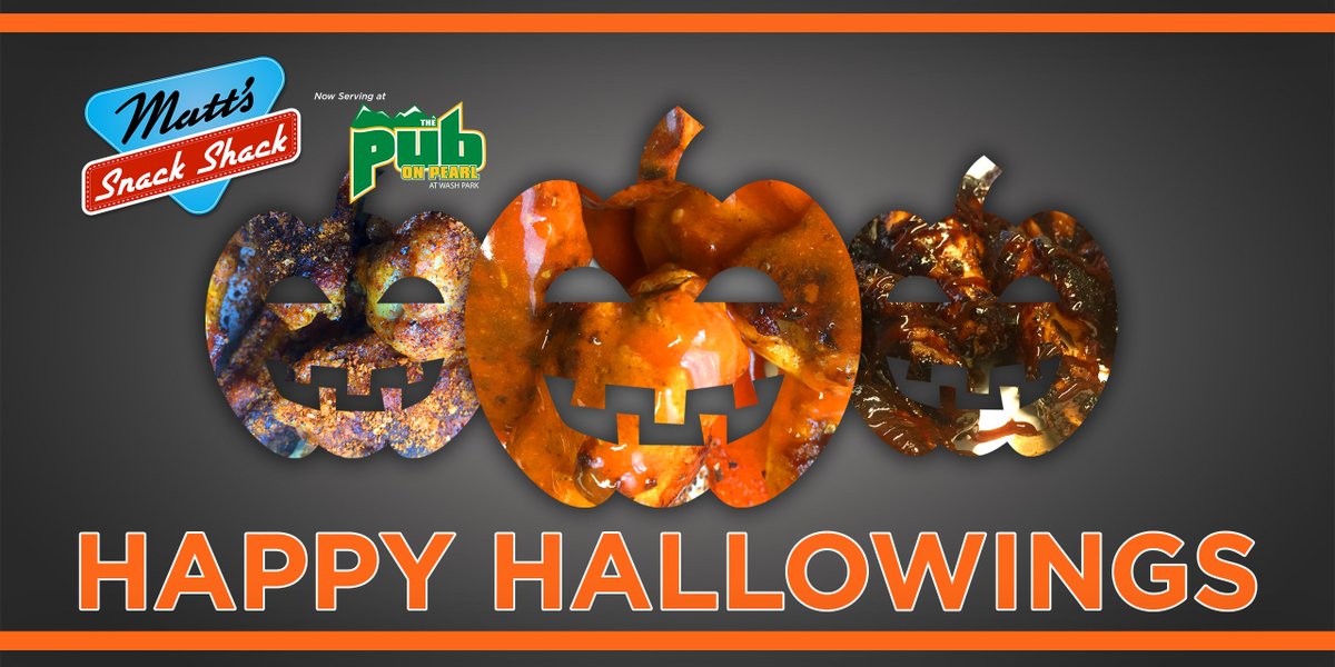 Happy HalloWINGS everyone - come hang out with us at The Pub on Pearl  and get spooky!
