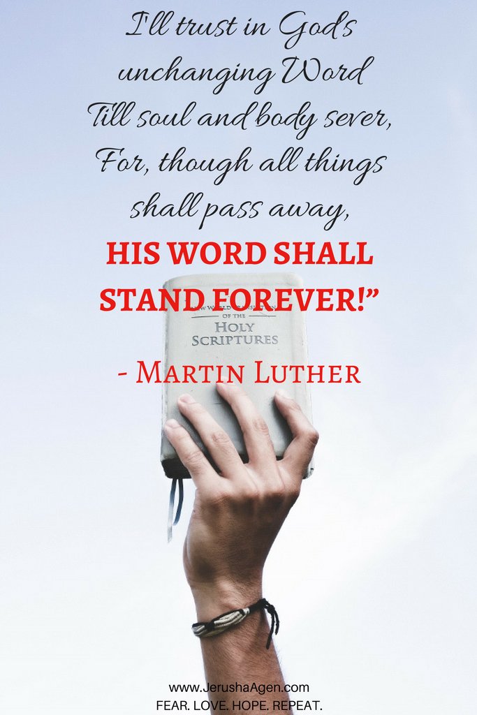 SDGwords's tweet photo. #FearWarrior hope from #MartinLuther: We have nothing to fear because God's Word will stand forever!! #Reformation500 https://t.co/9Cxn3FDpbA