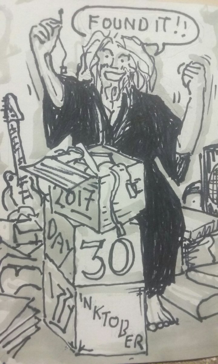 DeanTYoung's tweet photo. #inktober #inktober2017  day30 #found https://t.co/uFXzsBbTh0
