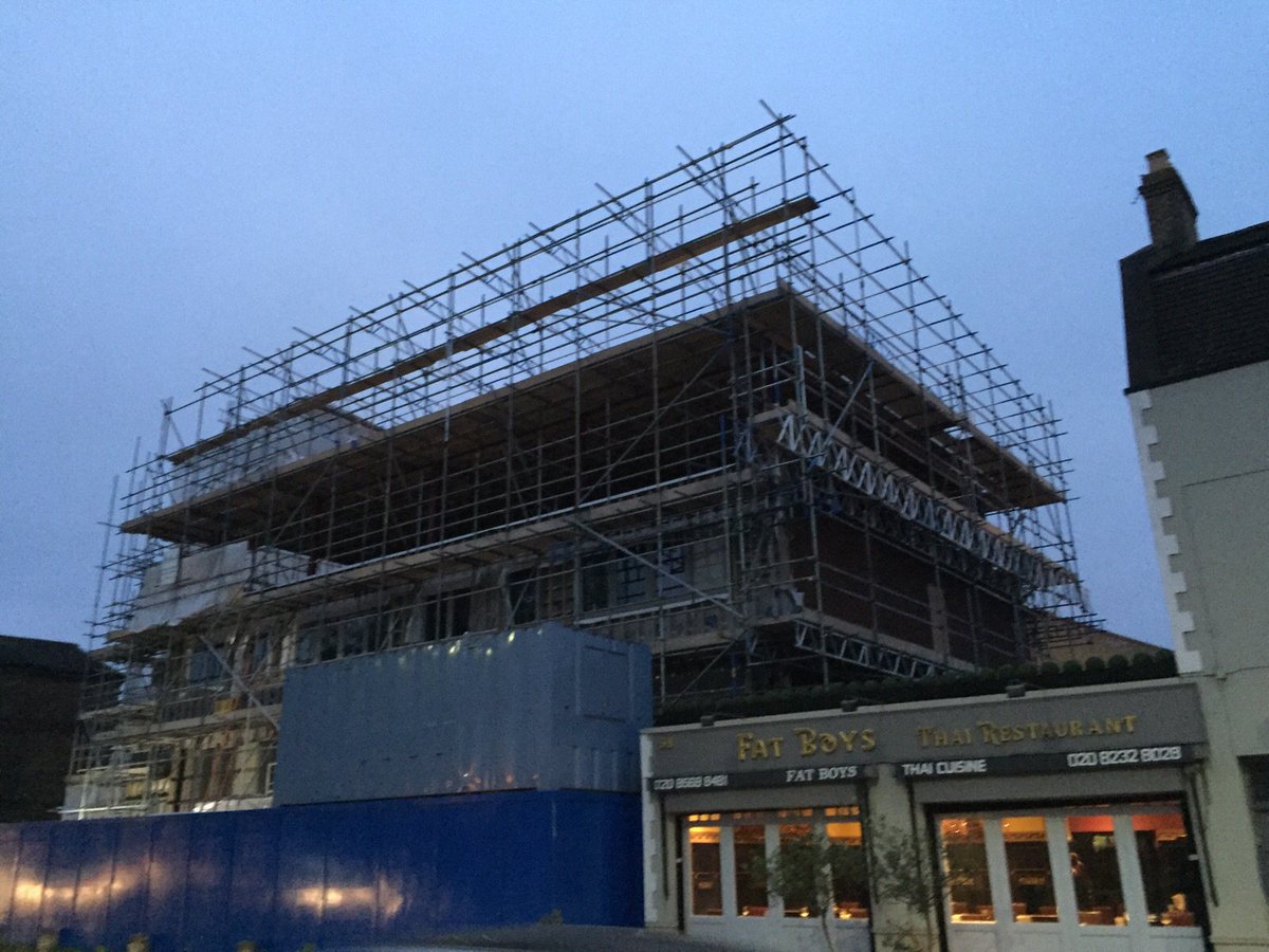 #Scaffold #london #temporaryroof