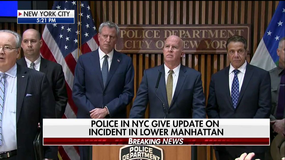 .@NYPDONeill: "Today there was a loss of innocent life in Lower Manhattan."