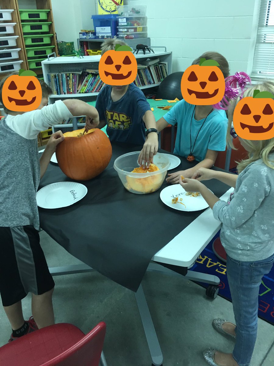 MrsSangl's tweet photo. The Mrs. Sangl's 1st annual day of pumpkins SSES ! #ssesangl #pumpkinhappiness #pumpkinslime #HappyHalloween #ssesyr1 https://t.co/Fecf5hOihR