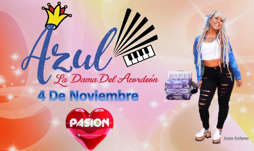 FCOazulDama's tweet photo. @soyazulcarrizo en @PasionOriginal  este 4 de Noviembre . No te lo Pierdas .
@PABLOSERANTONI @MarceBanios @lisandrocarret https://t.co/xSPo5BREJF