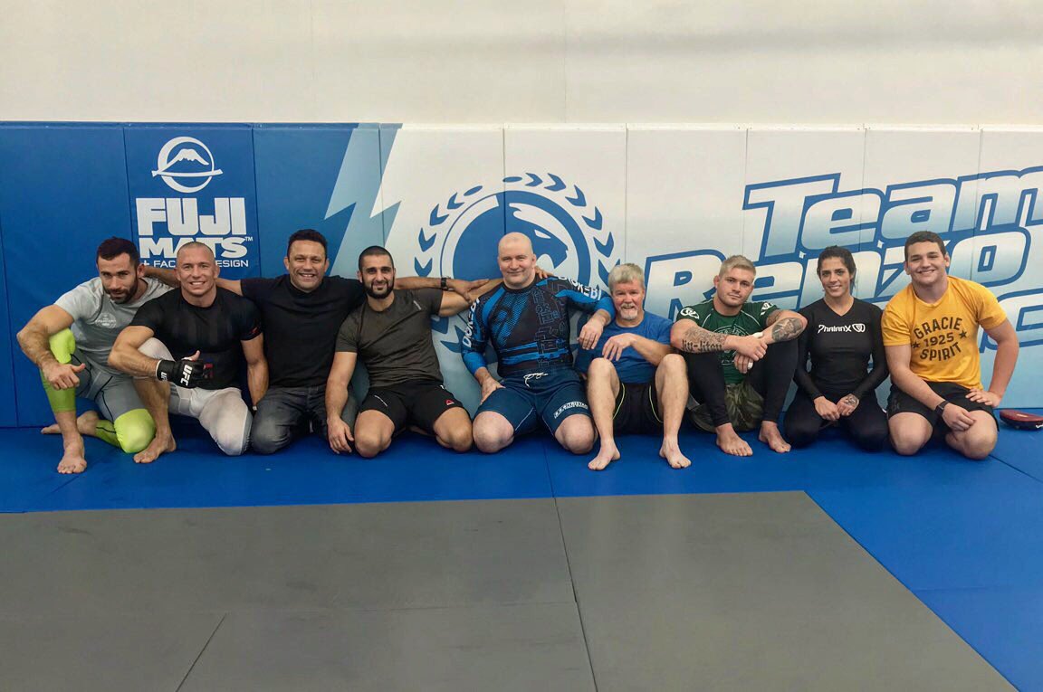 GeorgesStPierre's tweet photo. It's been a long day with all the travel, interviews, photo shoots, paperwork, etc... Good to be back on the mats with the team tonight!!! https://t.co/avzvnaA5Yu