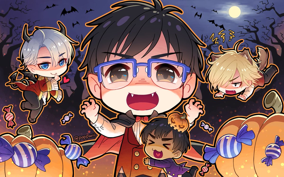 VirtualYuuri's tweet image. Happy Halloween, everyone! I hope everyone had a fun and safe Halloween night. I know that #SkatersOnIce, and I did.