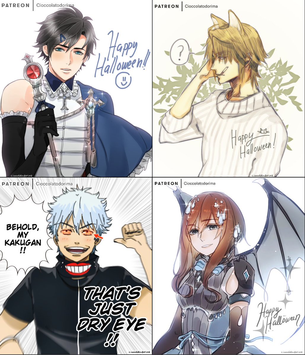 Small versions of the requested drawings I made during my Patreon Halloween Event!
Good Morning!I'm so tired but I enjoyed drawing non-stop! 