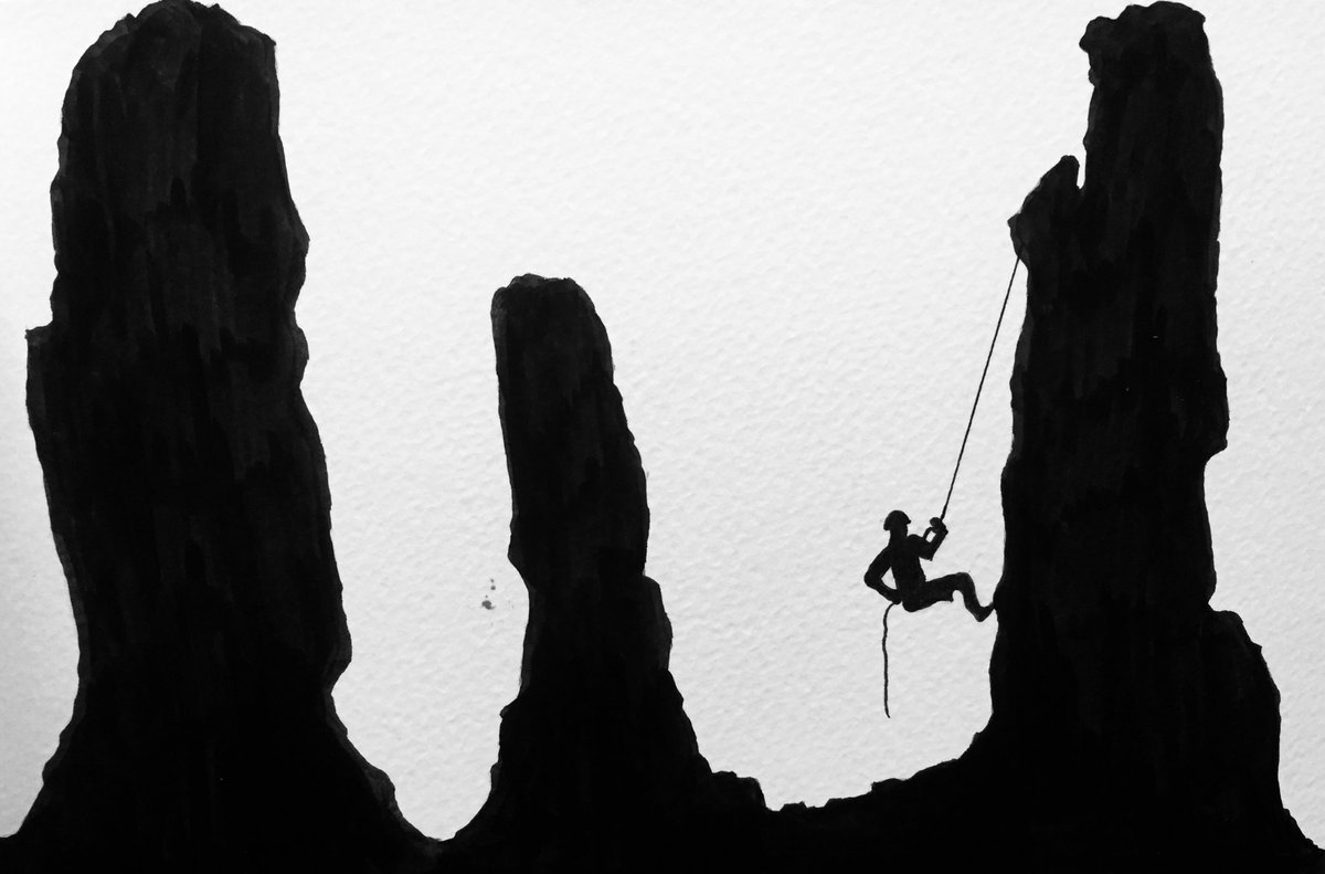 grzelska's tweet photo. #inktober2017 Day 27 Climb https://t.co/3pkyFEcyKI