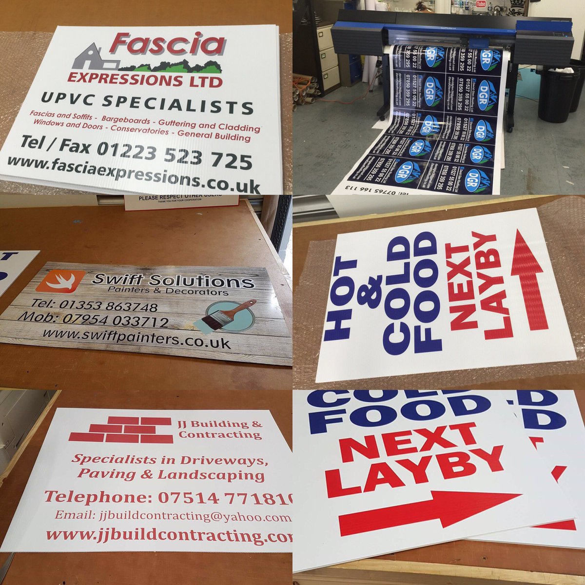 PremierSignsEly's tweet photo. A wide range of jobs from last week! https://t.co/opP7lr23v5
