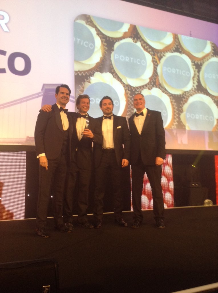 TheNeg's tweet photo. Gold for London Agency of the Year goes to @PorticoProp! #TheNegAwards17 https://t.co/p5FUOVcLVn