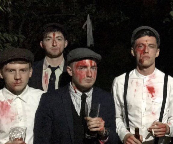 BBCTwo's tweet photo. @HattyCollier @ThePeakyBlinder We’re definitely impressed, but we’re more concerned with the ACTUAL GHOST lurking in the background 😱 https://t.co/5j7Ri3hf3p