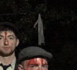 BBCTwo's tweet photo. @HattyCollier @ThePeakyBlinder We’re definitely impressed, but we’re more concerned with the ACTUAL GHOST lurking in the background 😱 https://t.co/5j7Ri3hf3p