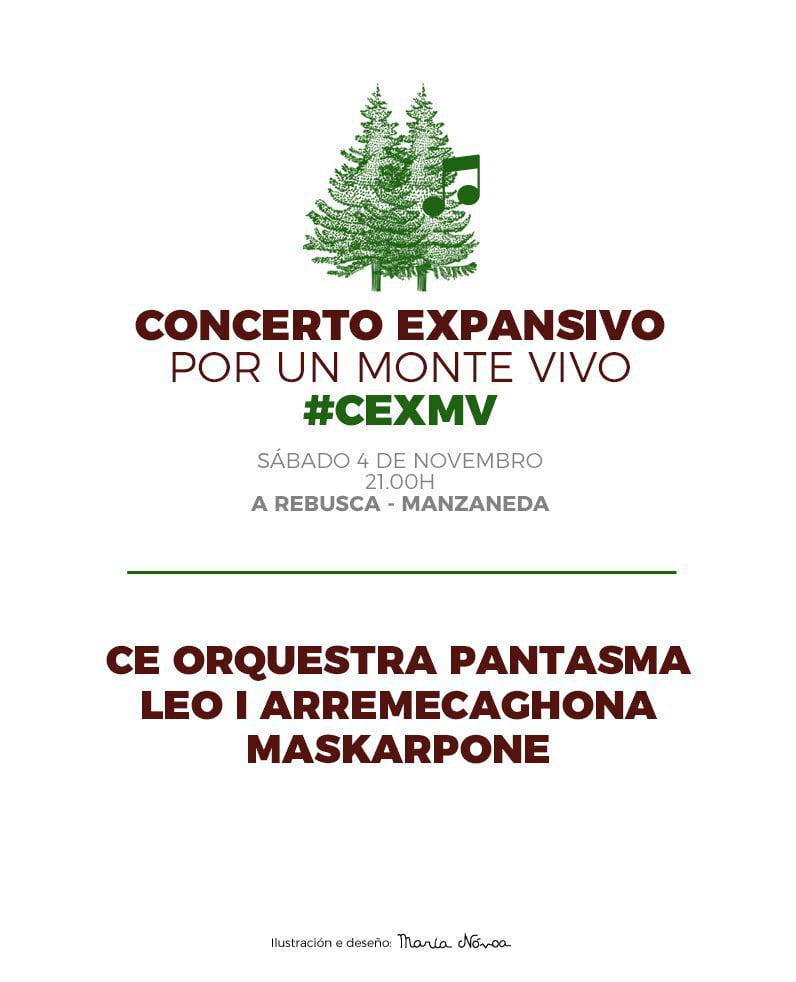 O vindeiro sábado 4  <a href="/AREBUSCA_MNZ/">A REBUSCA</a>  participa na celebración @CExMV 
#lumesnuncamáis #queimangaliza únete e difunde! ✊