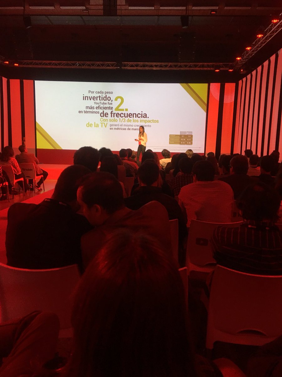 KantarLatam's tweet photo. [ARG]”Por cada peso invertido YouTube fue más eficiente en frecuencia“ Julia González Treglia de #KantarMillwardBrown en #YoutubePulse https://t.co/XQHmrvdt8Y