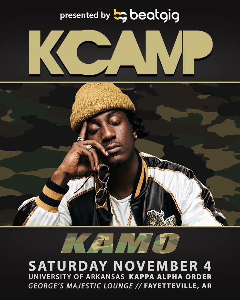 Beat_Gig's tweet photo. Major Show Announcement! 

Fresh off the release of his second album #SlumLords2, @kcamp performs live with @ArkansasKA this Saturday. https://t.co/9lGrGxMLJQ