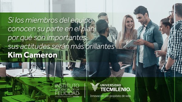 Las organizaciones positivas valoran las aportaciones de cada uno de los miembros del equipo. #OrganizacionesPositivas #TrabajoEnEquipo