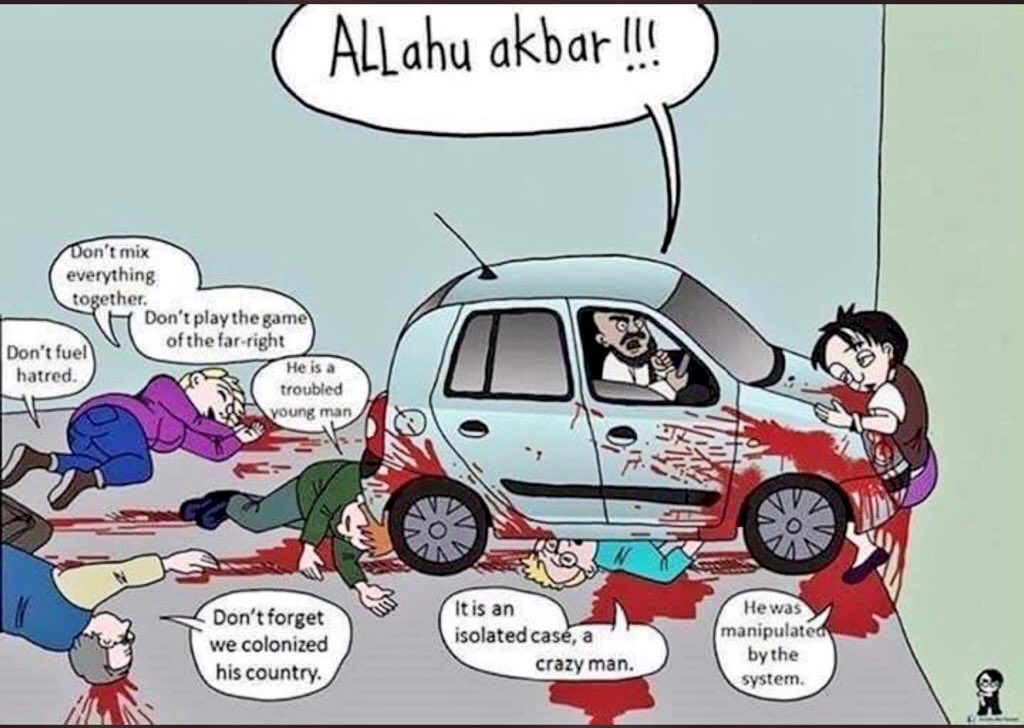 Abhiemanyu's tweet image. Things #Libtards say!! #VehicleAttack #RadicalIslam is the problem