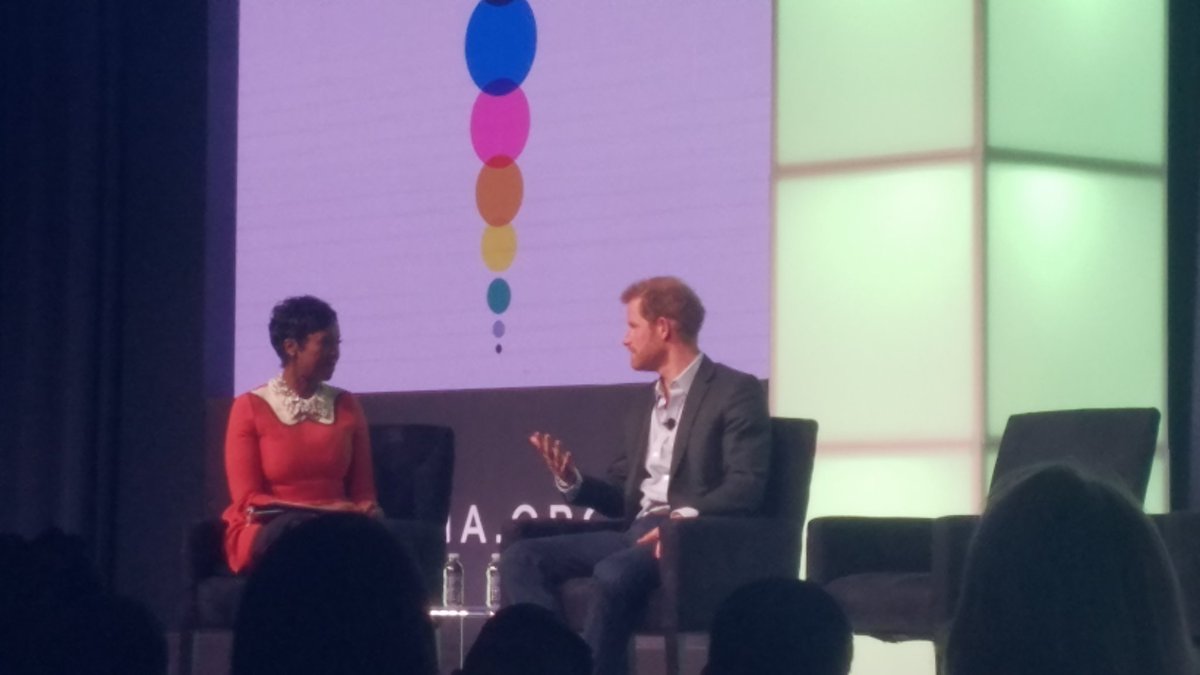 JoeMira's tweet photo. "Younger generation of the world turned me into an optimist...they have the solutions we need" @KensingtonRoyal #PrinceHarry #ObamaSummit https://t.co/hkGlZyo39Z